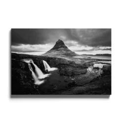 Walljar acrylglas schilderij - Iceland Waterfall Acrylglas schilderij - 120 x 180 cm