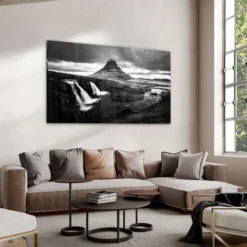 Walljar acrylglas schilderij - Iceland Waterfall Acrylglas schilderij - 120 x 180 cm