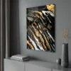 Walljar acrylglas schilderij - Golden paint Acrylglas schilderij - 80 x 120 cm