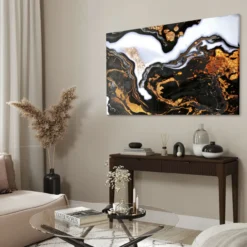 Walljar acrylglas schilderij - Golden Milkyway Acrylglas schilderij - 70 x 100 cm