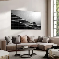 Walljar acrylglas schilderij - Field in China Acrylglas schilderij - 80 x 120 cm