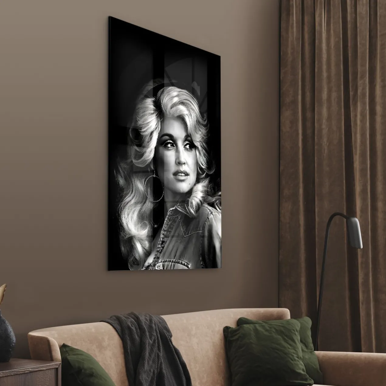 Walljar acrylglas schilderij - Dolly Parton Acrylglas schilderij - 60 x 90 cm