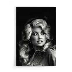 Walljar acrylglas schilderij - Dolly Parton Acrylglas schilderij - 80 x 120 cm