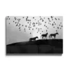 Walljar acrylglas schilderij - Distant Horses Acrylglas schilderij - 120 x 180 cm