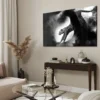 Walljar acrylglas schilderij - Crouching Panther Acrylglas schilderij - 60 x 90 cm