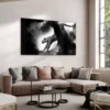 Walljar acrylglas schilderij - Crouching Panther Acrylglas schilderij - 150 x 225 cm