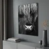 Walljar acrylglas schilderij - Close up Ox Acrylglas schilderij - 80 x 120 cm