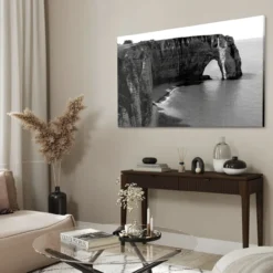 Walljar acrylglas schilderij - Cliffs of Etretat Acrylglas schilderij - 70 x 100 cm