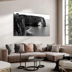 Walljar acrylglas schilderij - Cliffs of Etretat Acrylglas schilderij - 120 x 180 cm