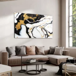 Walljar acrylglas schilderij - Broken Marble Acrylglas schilderij - 150 x 225 cm