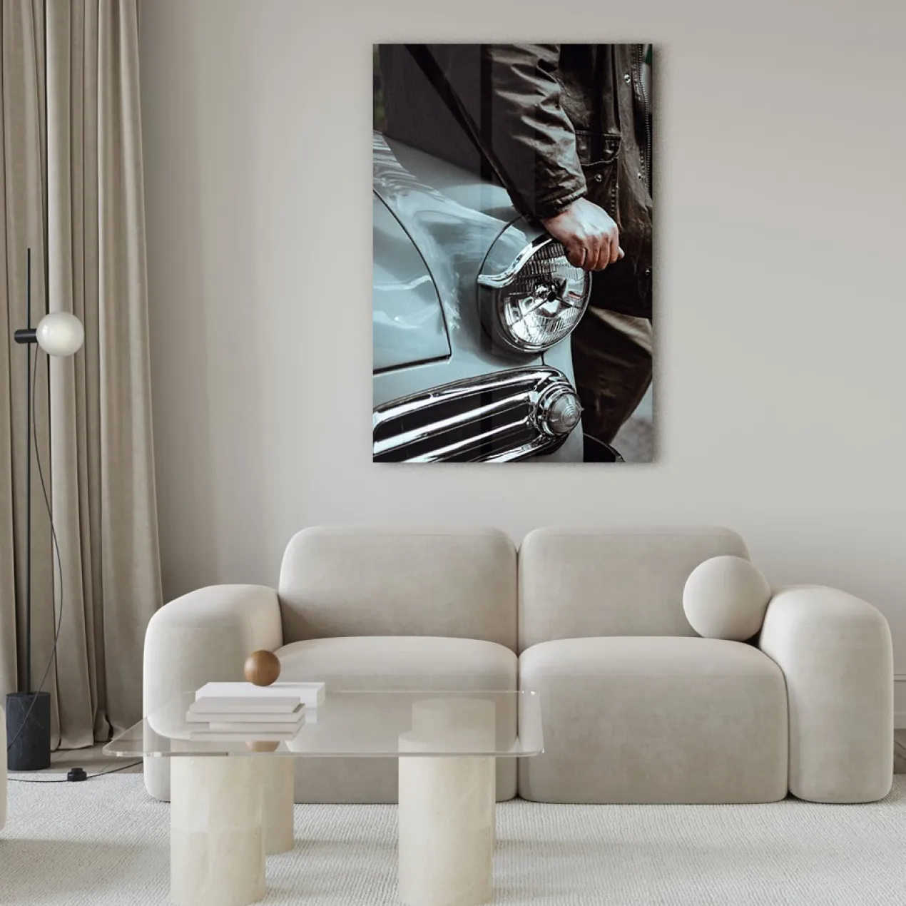 Walljar acrylglas schilderij - Classic Car Acrylglas schilderij - 70 x 100 cm