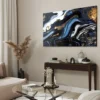 Walljar acrylglas schilderij - Blue Lagoon Acrylglas schilderij - 60 x 90 cm