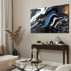 Walljar acrylglas schilderij - Blue Lagoon Acrylglas schilderij - 60 x 90 cm