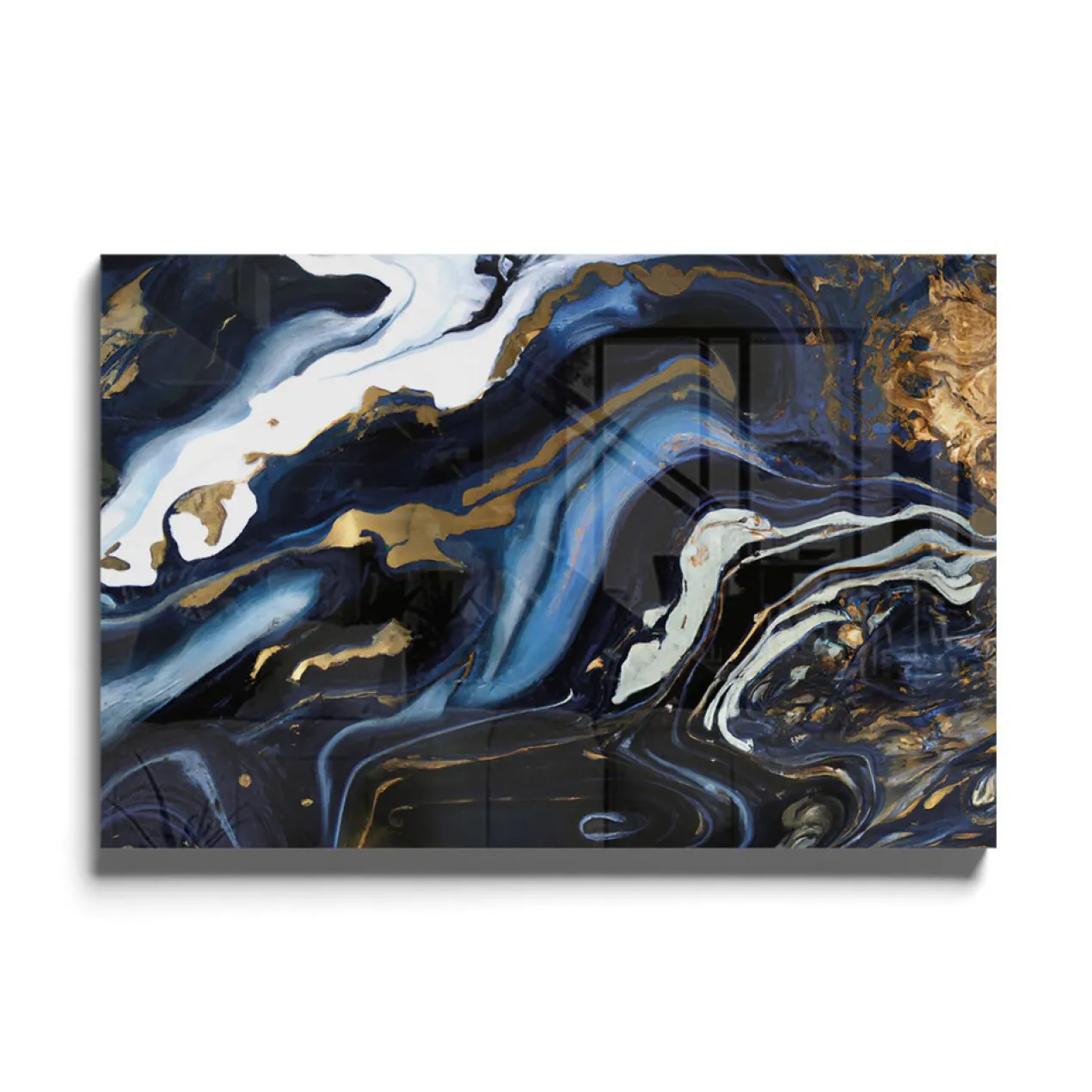 Walljar acrylglas schilderij - Blue Lagoon Acrylglas schilderij - 60 x 90 cm
