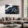 Walljar acrylglas schilderij - Blue Lagoon Acrylglas schilderij - 70 x 100 cm