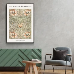 Walljar plexiglas schilderij - William Morris - Honeysuckle II Plexiglas schilderij - 40 x 60 cm