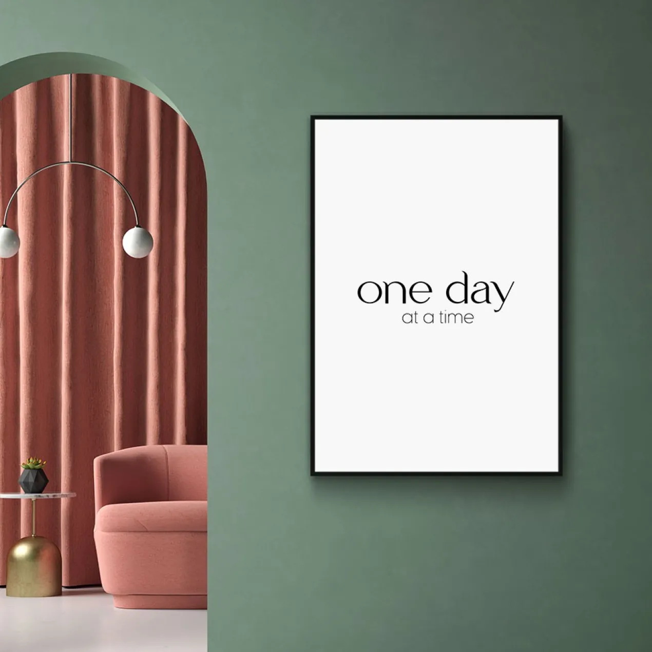 Walljar plexiglas schilderij - One Day At A Time Plexiglas schilderij - 40 x 60 cm