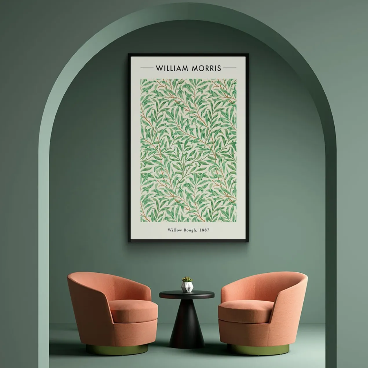 Walljar - Plexiglas schilderij - William Morris - Willow Bough Plexiglas schilderij - 60 x 90 cm