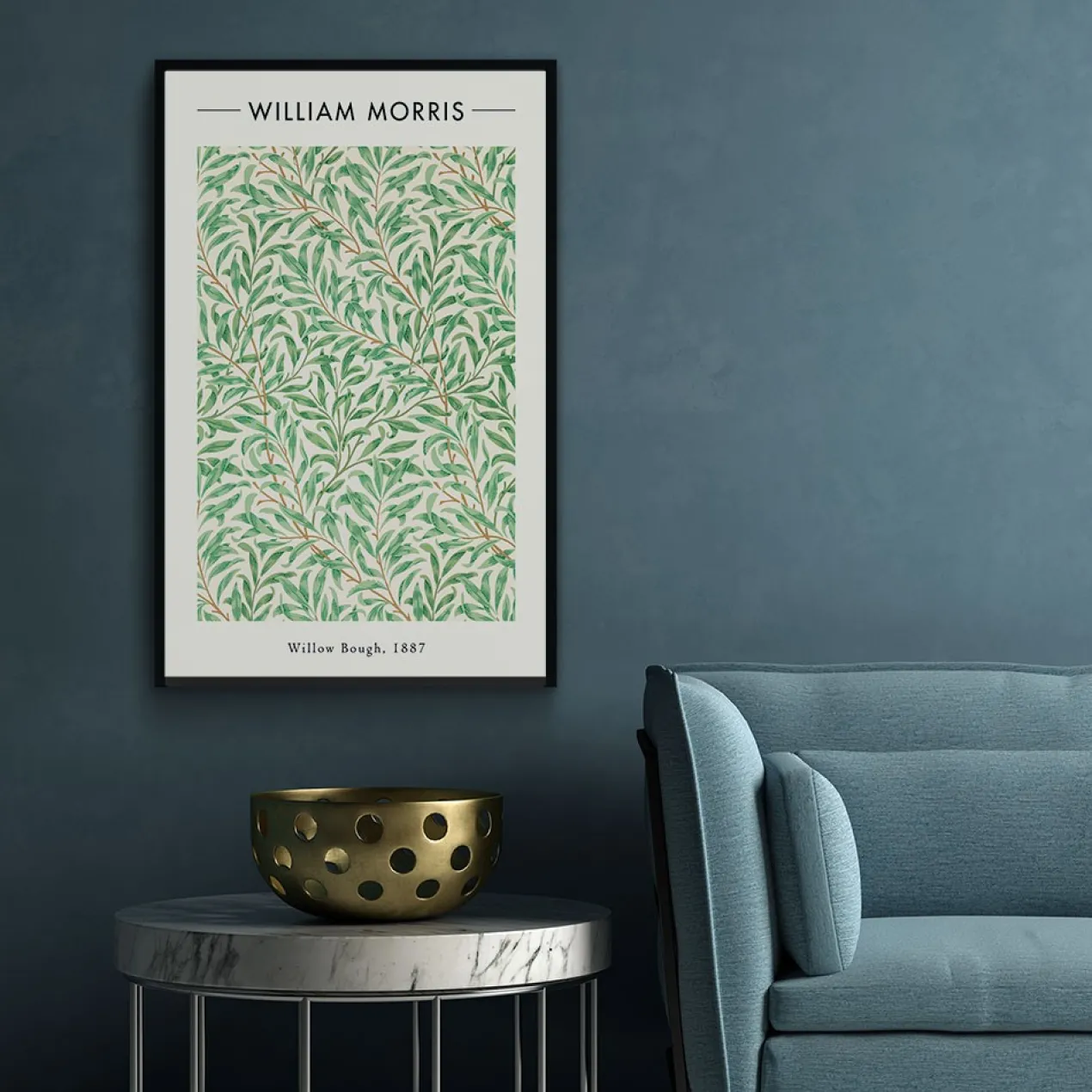 Walljar - Plexiglas schilderij - William Morris - Willow Bough Plexiglas schilderij - 120 x 180 cm