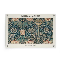 Walljar plexiglas schilderij - William Morris - Honeysuckle Plexiglas schilderij - 60 x 90 cm