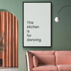 Walljar plexiglas schilderij - This Kitchen Is For Dancing Plexiglas schilderij - 50 x 70 cm