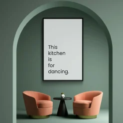 Walljar plexiglas schilderij - This Kitchen Is For Dancing Plexiglas schilderij - 80 x 120 cm
