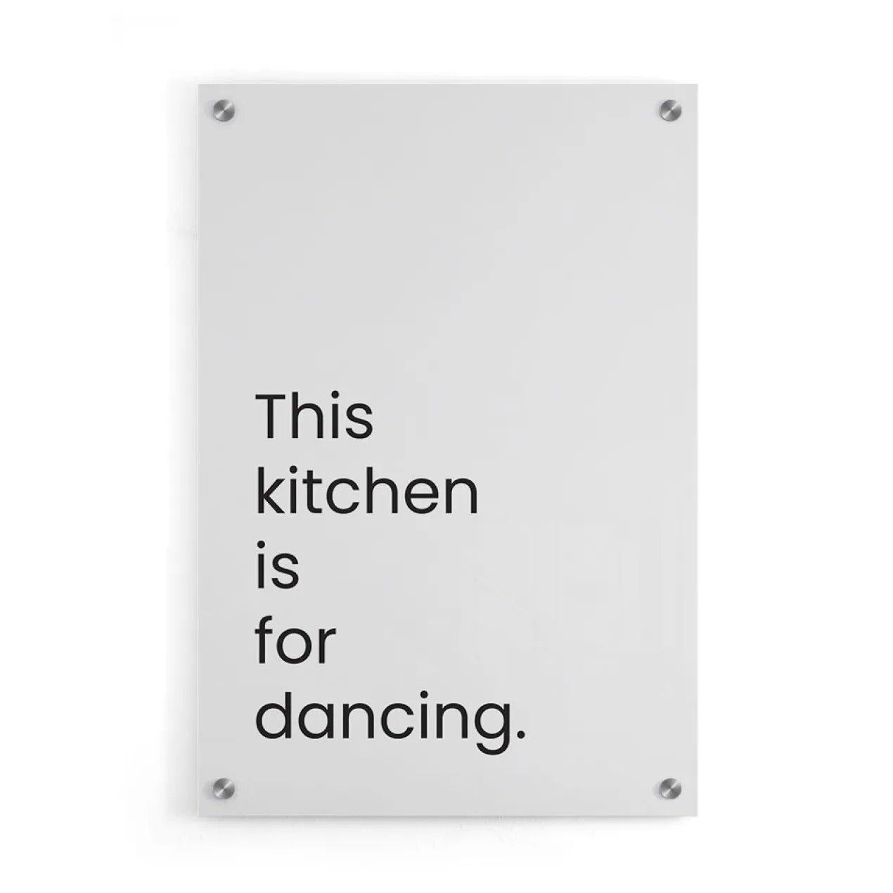 Walljar plexiglas schilderij - This Kitchen Is For Dancing Plexiglas schilderij - 80 x 120 cm