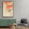 Walljar plexiglas schilderij - Ohara Koson - Great Tit On Paulownia Branch Plexiglas schilderij - 150 x 225 cm