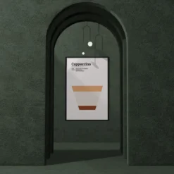 Walljar poster ingelijst - Cappuccino Poster ingelijst - 50 x 70 cm