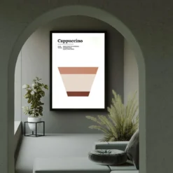 Walljar poster ingelijst - Cappuccino Poster ingelijst - 70 x 100 cm