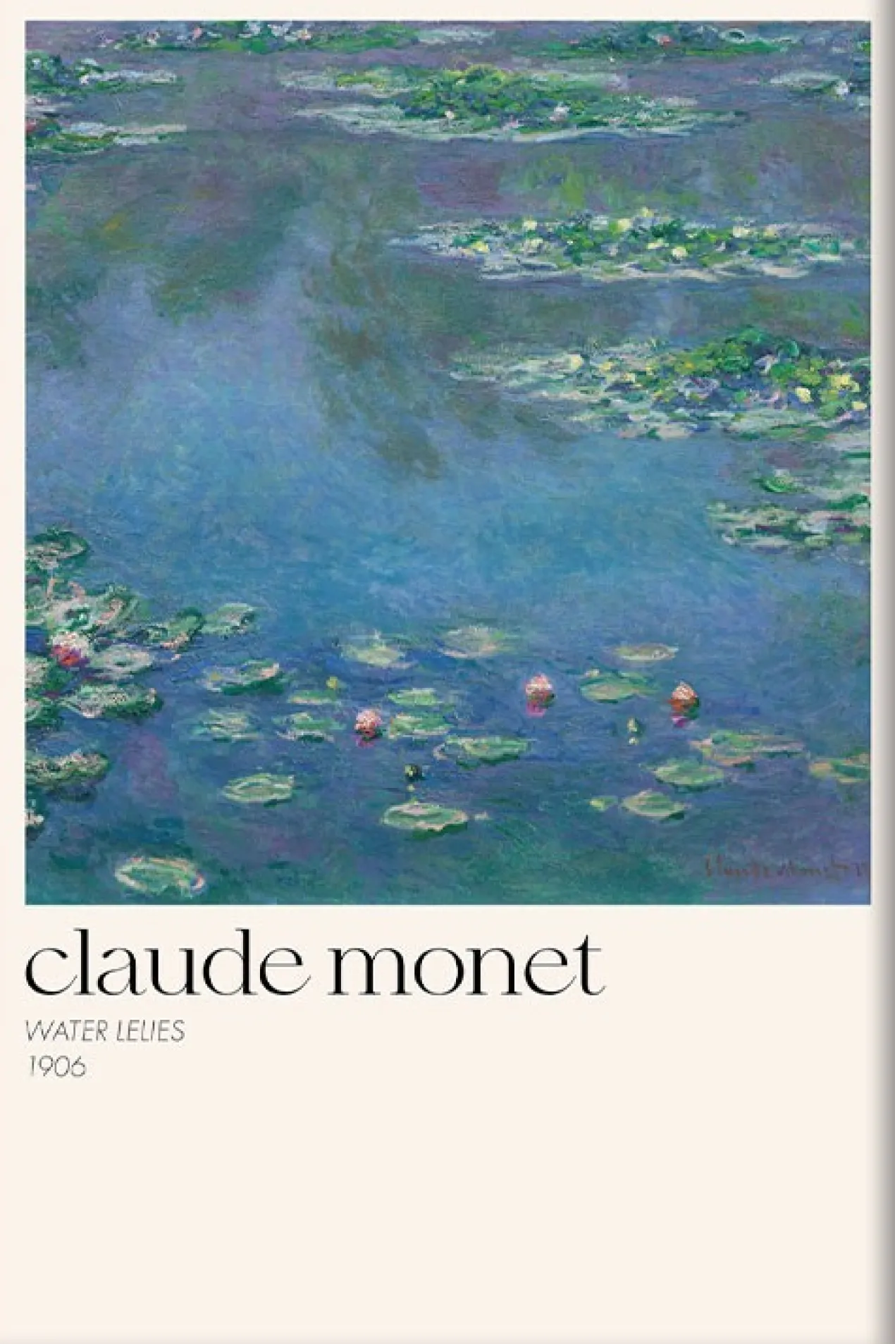 Walljar poster ingelijst - Claude Monet - Water Lelies Poster ingelijst - 40 x 60 cm