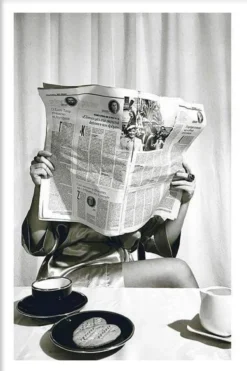 Walljar poster ingelijst - Coffee Time Poster ingelijst - 40 x 60 cm