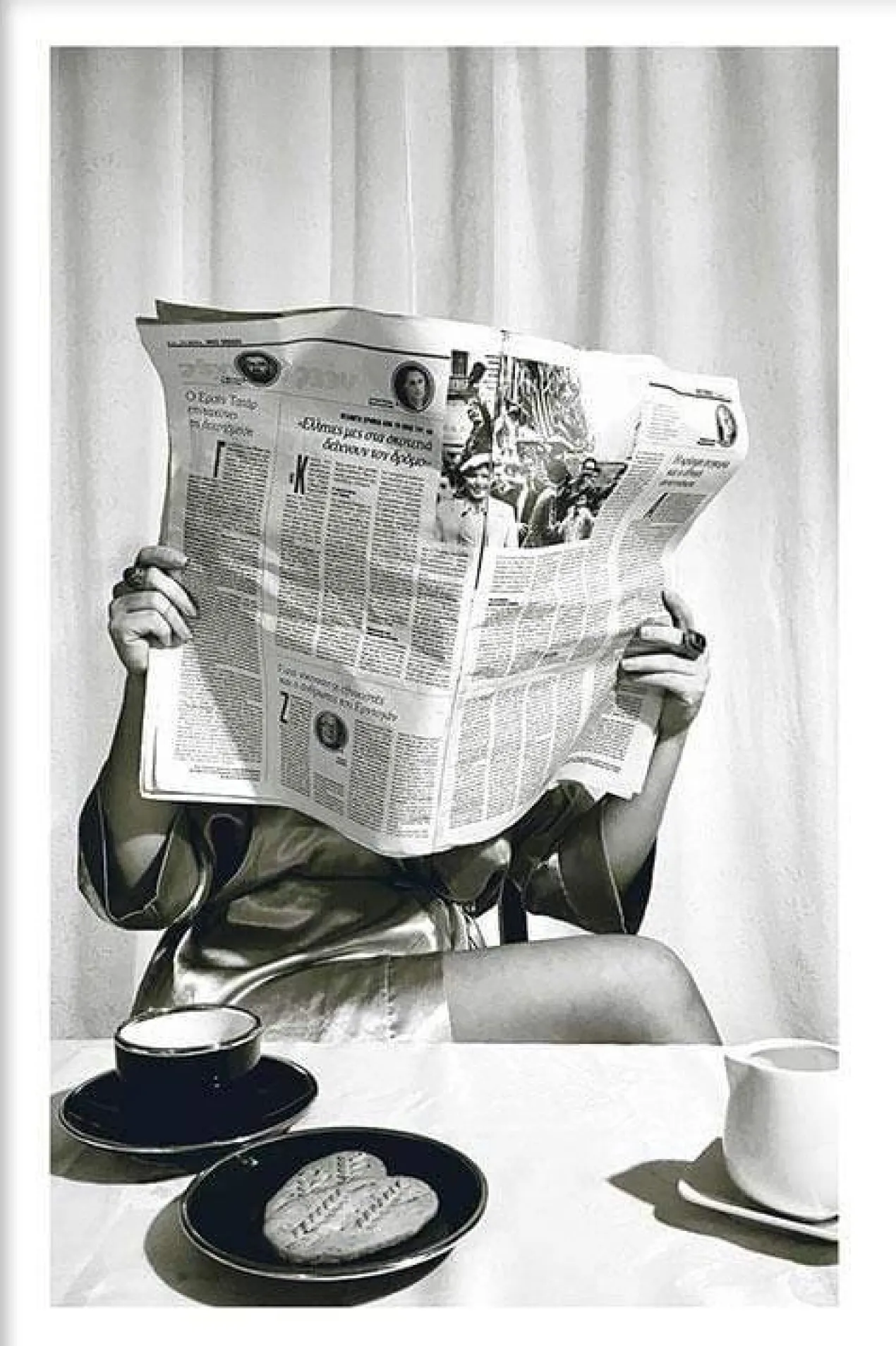 Walljar poster ingelijst - Coffee Time Poster ingelijst - 50 x 70 cm