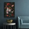 Walljar poster ingelijst - De Heem - Stilleven Met Bloemen Poster ingelijst - 50 x 70 cm