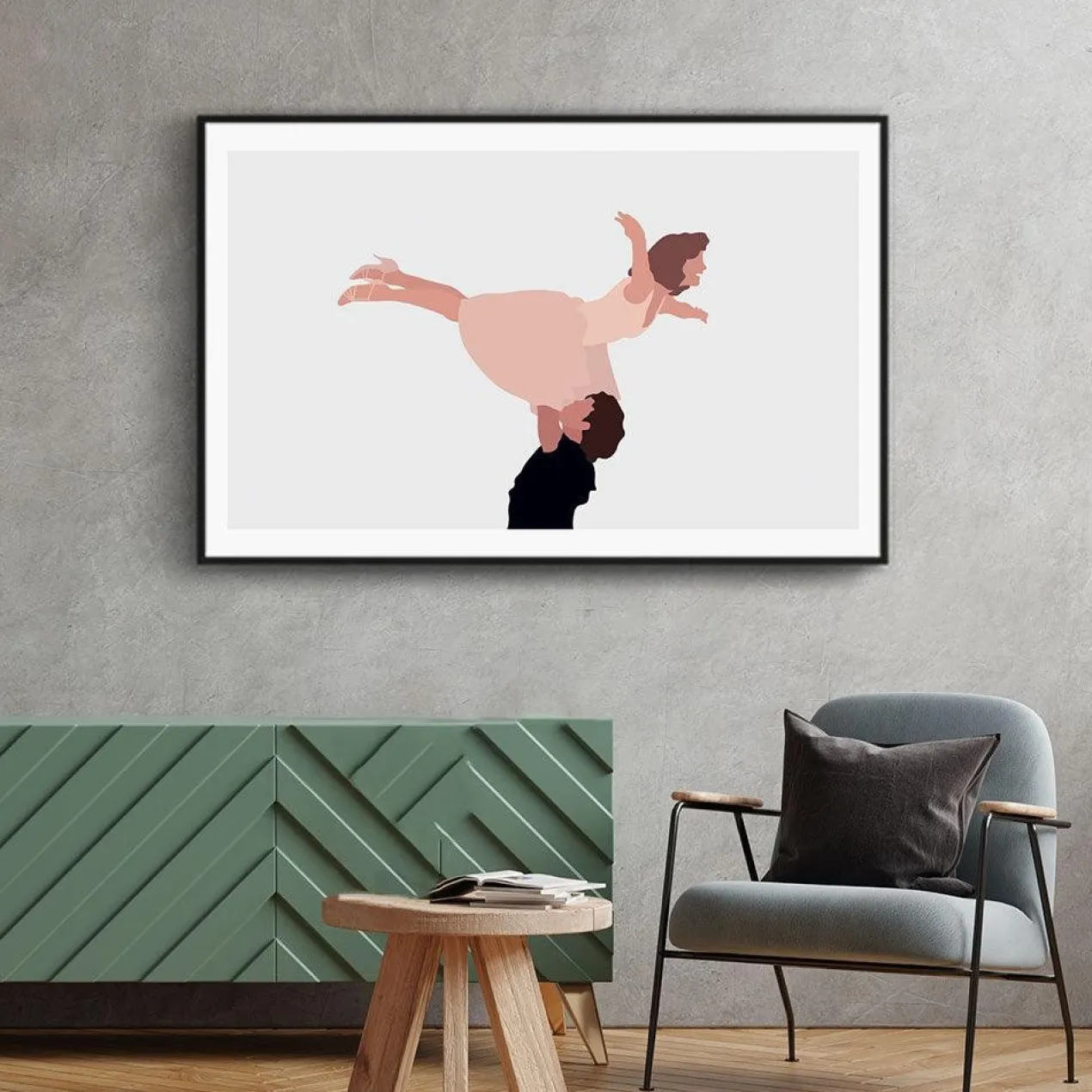 Walljar poster ingelijst - Dirty Dancing Poster ingelijst - 40 x 60 cm