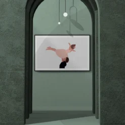 Walljar poster ingelijst - Dirty Dancing Poster ingelijst - 70 x 100 cm
