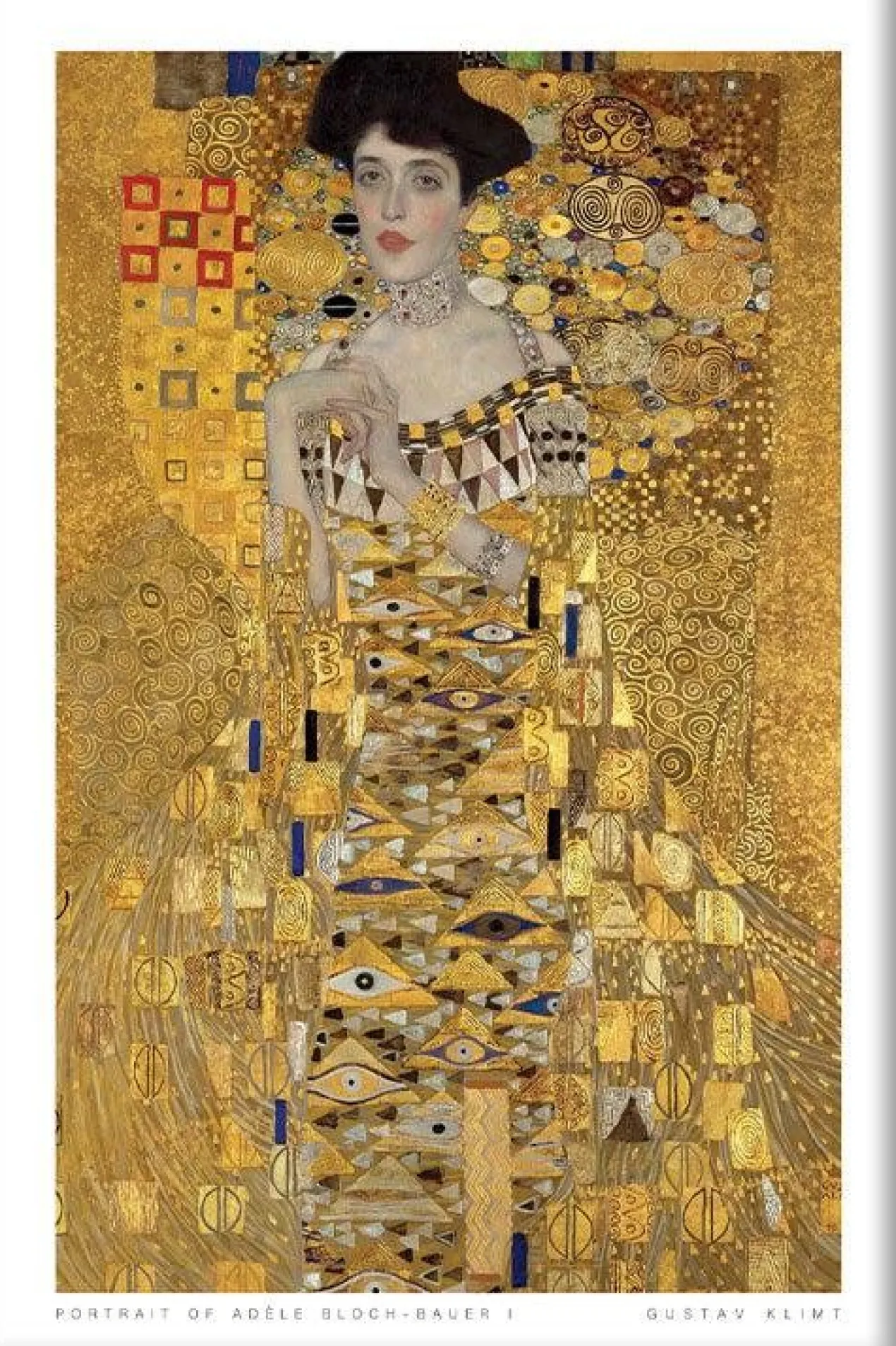 Walljar poster ingelijst - Gustav Klimt - Portret Van Adèle Bloch-Bauer I Poster ingelijst - 40 x 60 cm