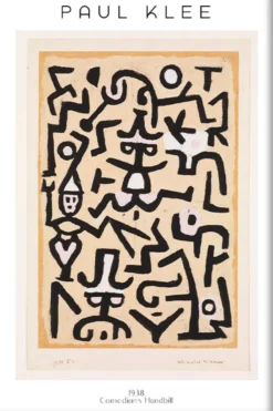 Walljar poster ingelijst - Paul Klee - Comedians Poster ingelijst - 40 x 60 cm