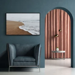 Walljar poster ingelijst - Stille Golven Poster ingelijst - 40 x 60 cm