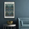 Walljar poster ingelijst - William Morris - Peacock and Dragon Poster ingelijst - 50 x 70 cm