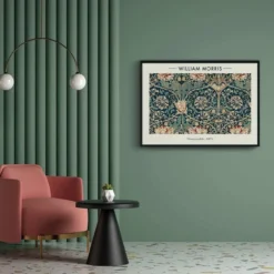 Walljar poster ingelijst - William Morris - Honeysuckle Poster ingelijst - 50 x 70 cm