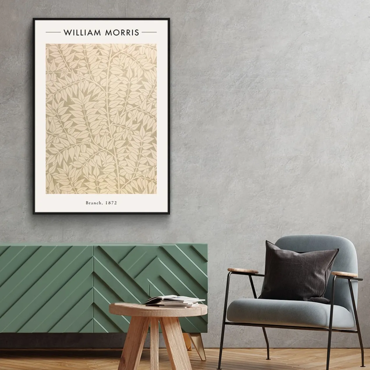Walljar poster ingelijst - William Morris - Branch Poster ingelijst - 50 x 70 cm