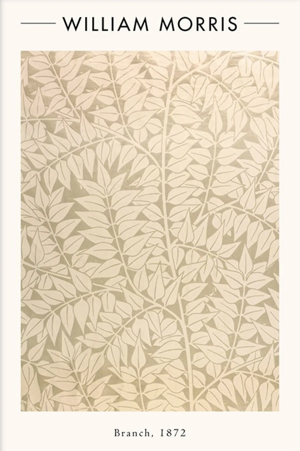 Walljar poster ingelijst - William Morris - Branch Poster ingelijst - 70 x 100 cm