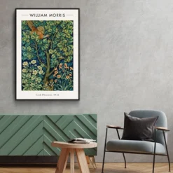 Walljar poster ingelijst - William Morris - Cock Pheasant Poster ingelijst - 50 x 70 cm