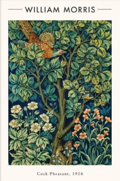 Walljar poster ingelijst - William Morris - Cock Pheasant Poster ingelijst - 70 x 100 cm