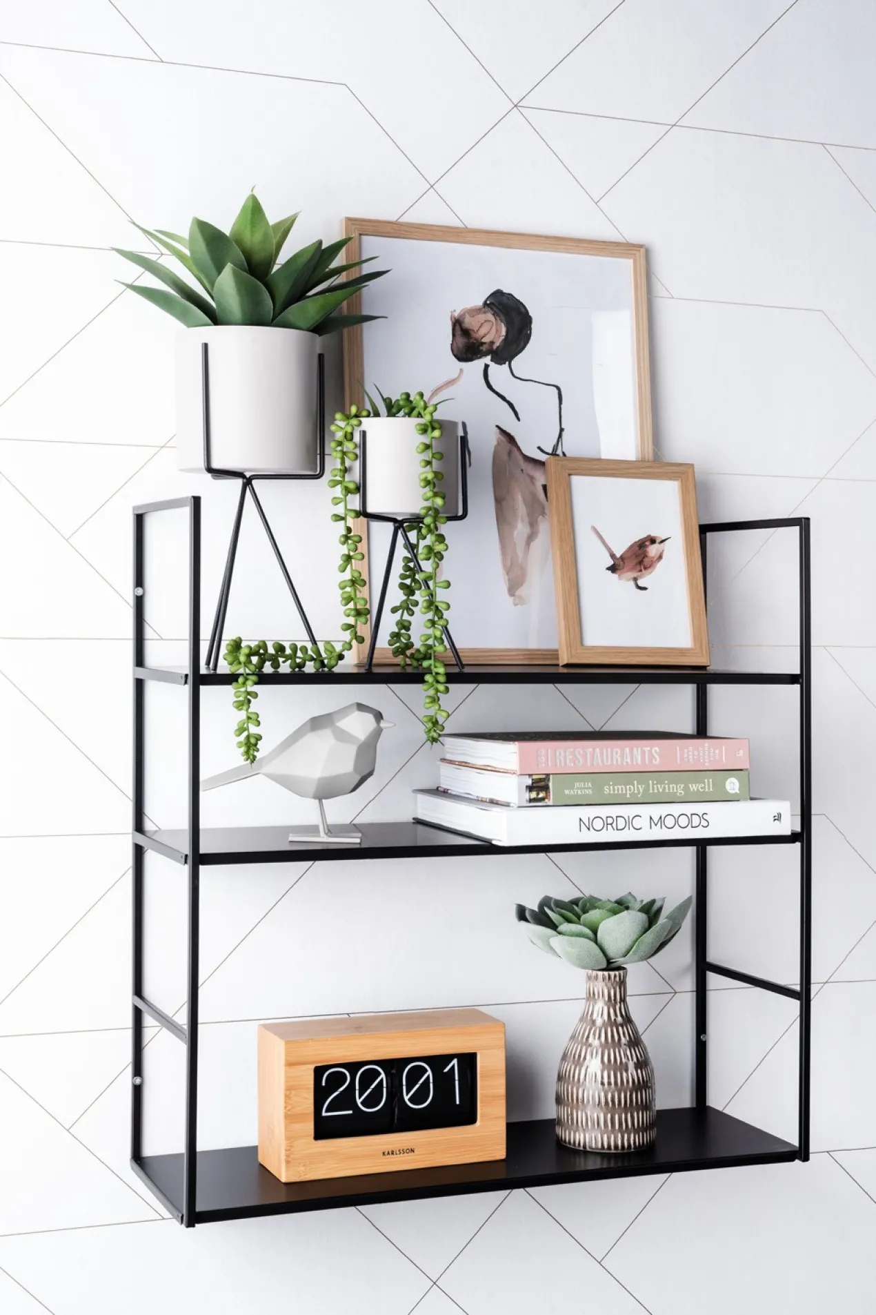 Wall rack Level metal matt black