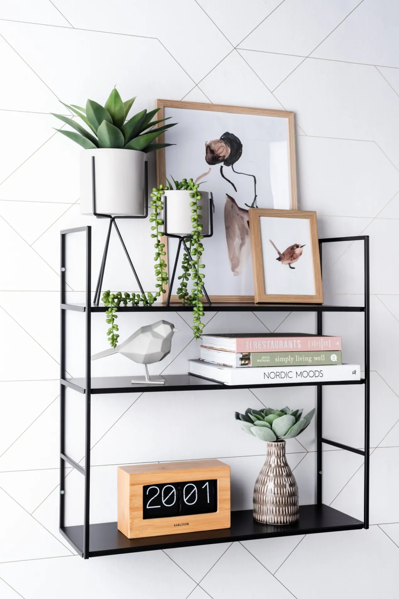 Wall rack Level metal matt black