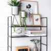 Wall rack Level metal matt jungle green