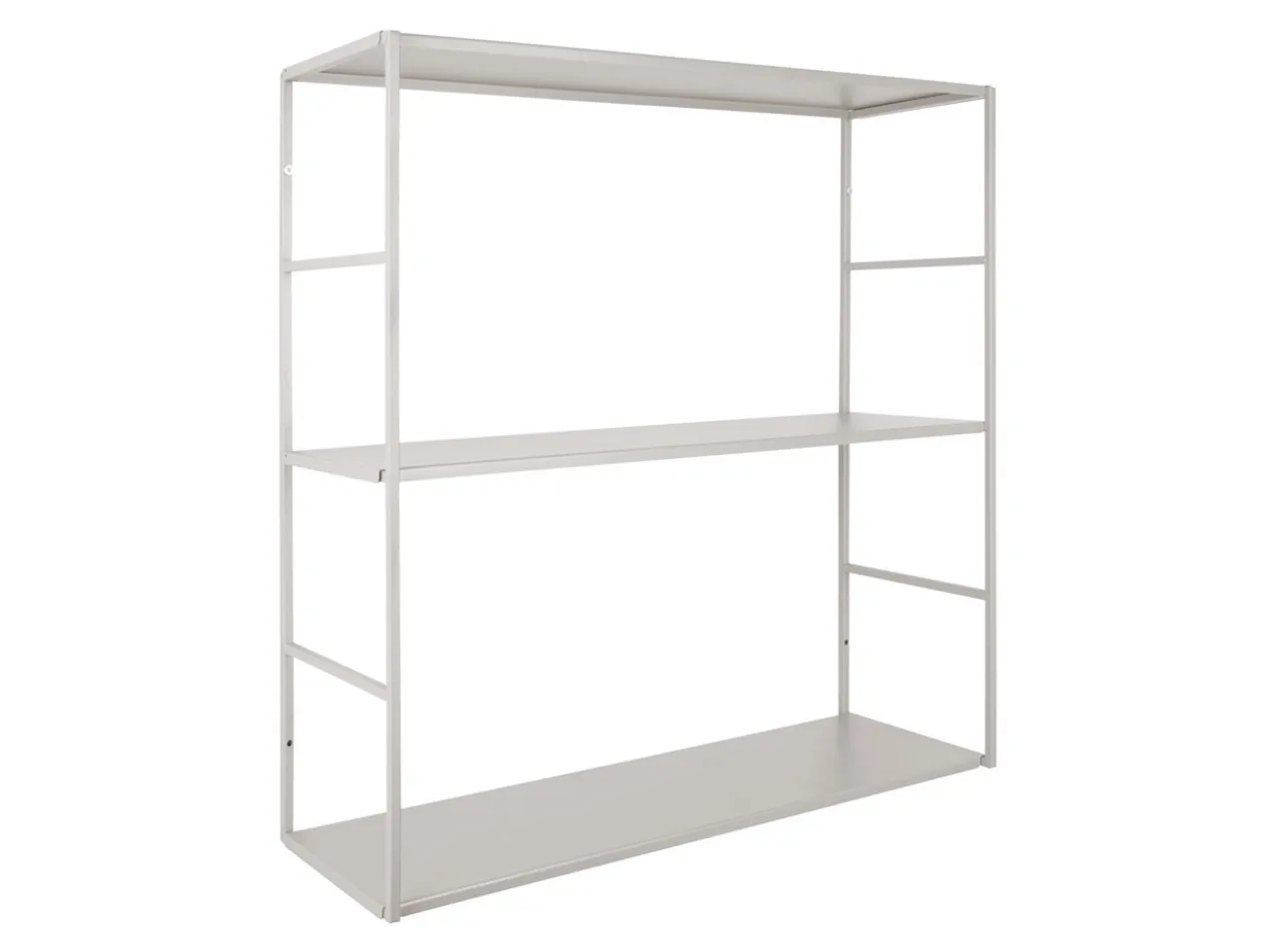 Wall rack Level metal matt warm grey