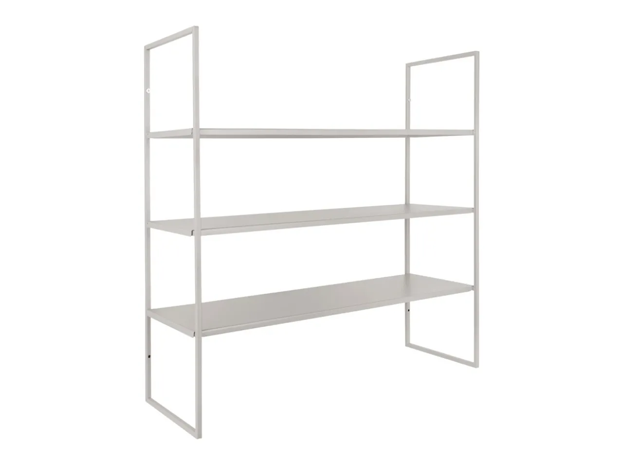 Wall rack Level metal matt warm grey